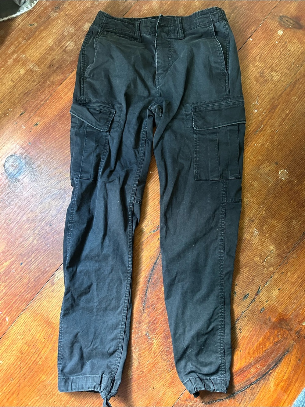American Eagle Outfitters Black Cargo Jogger Pants